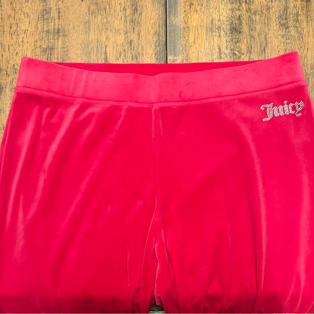 Juicy Couture Hot Pink Velour Tracksuit Hoodie & Pants - Picture 7 of 7